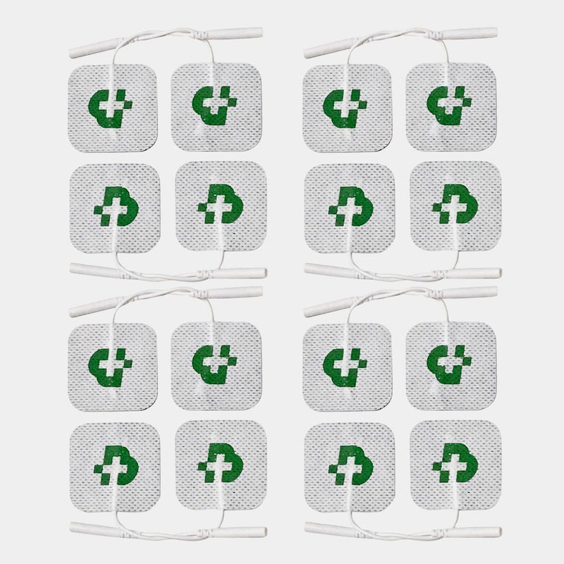 Tesmed 16 Elettrodi per Elettrostimolatore 40x40 mm, Non Necessitano di Gel