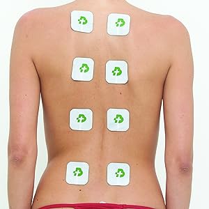 elettrodi applicati alla schiena