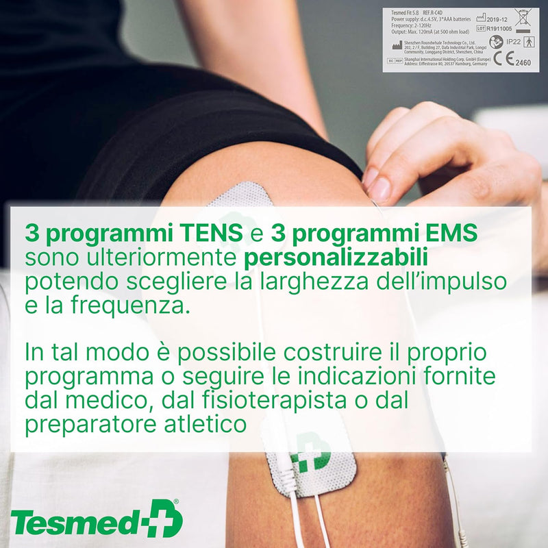 3 programmi tens e 3 programmi ems sono personalizzabili
