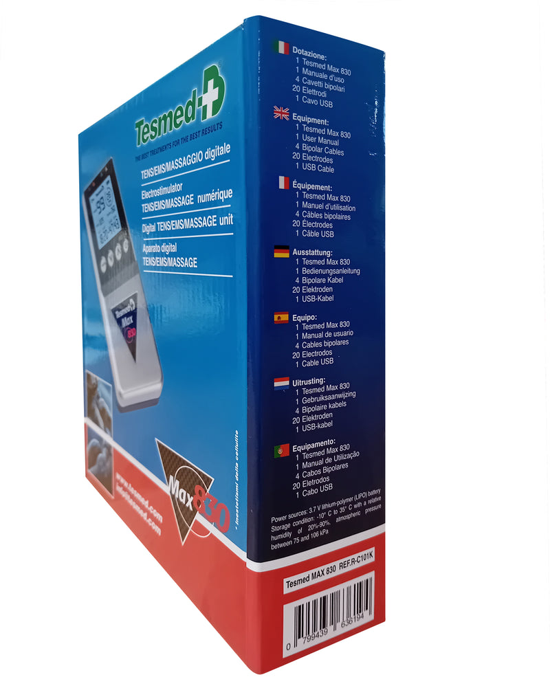 scatola max830 vista laterale