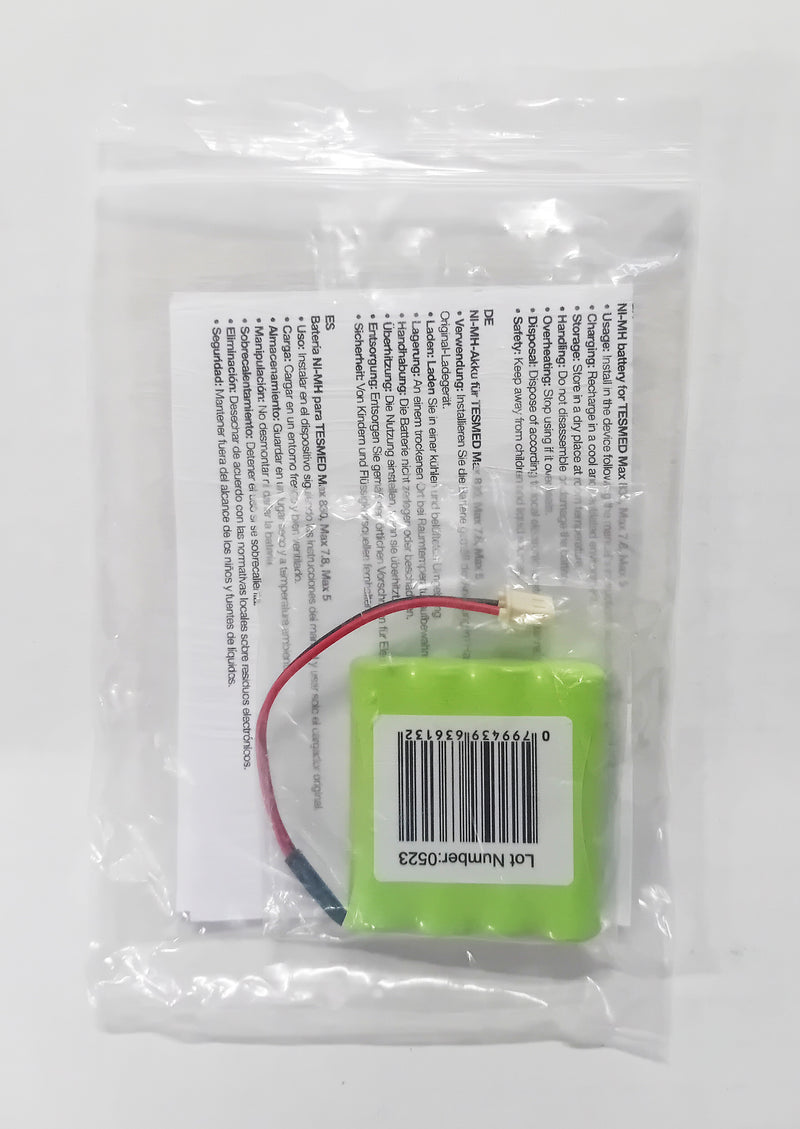 busta con batteria ni-mh per tesmed max830