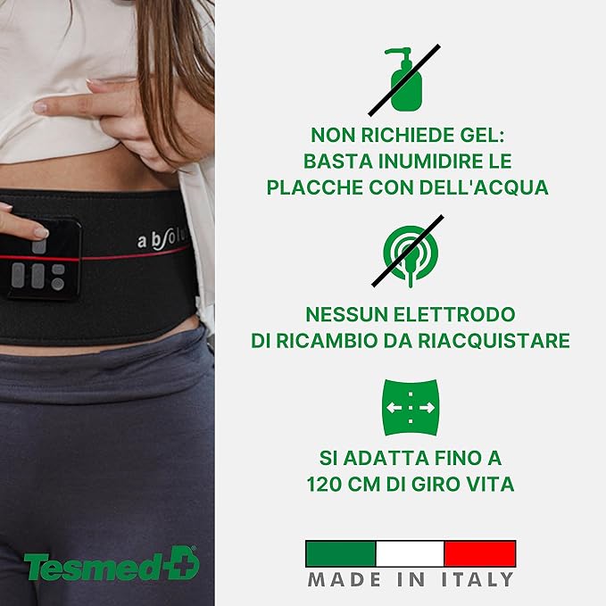 non richiede gel e nessun elettrodo di ricambio